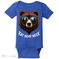 Fat Bear Week Retro Bear Sunglasses Nature Lovers Baby Bodysuit thumb 0