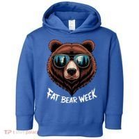 Fat Bear Week Retro Bear Sunglasses Nature Lovers Toddler Hoodie thumb 0