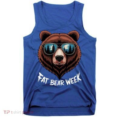 Fat Bear Week Retro Bear Sunglasses Nature Lovers Tank Top