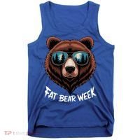 Fat Bear Week Retro Bear Sunglasses Nature Lovers Tank Top thumb 0