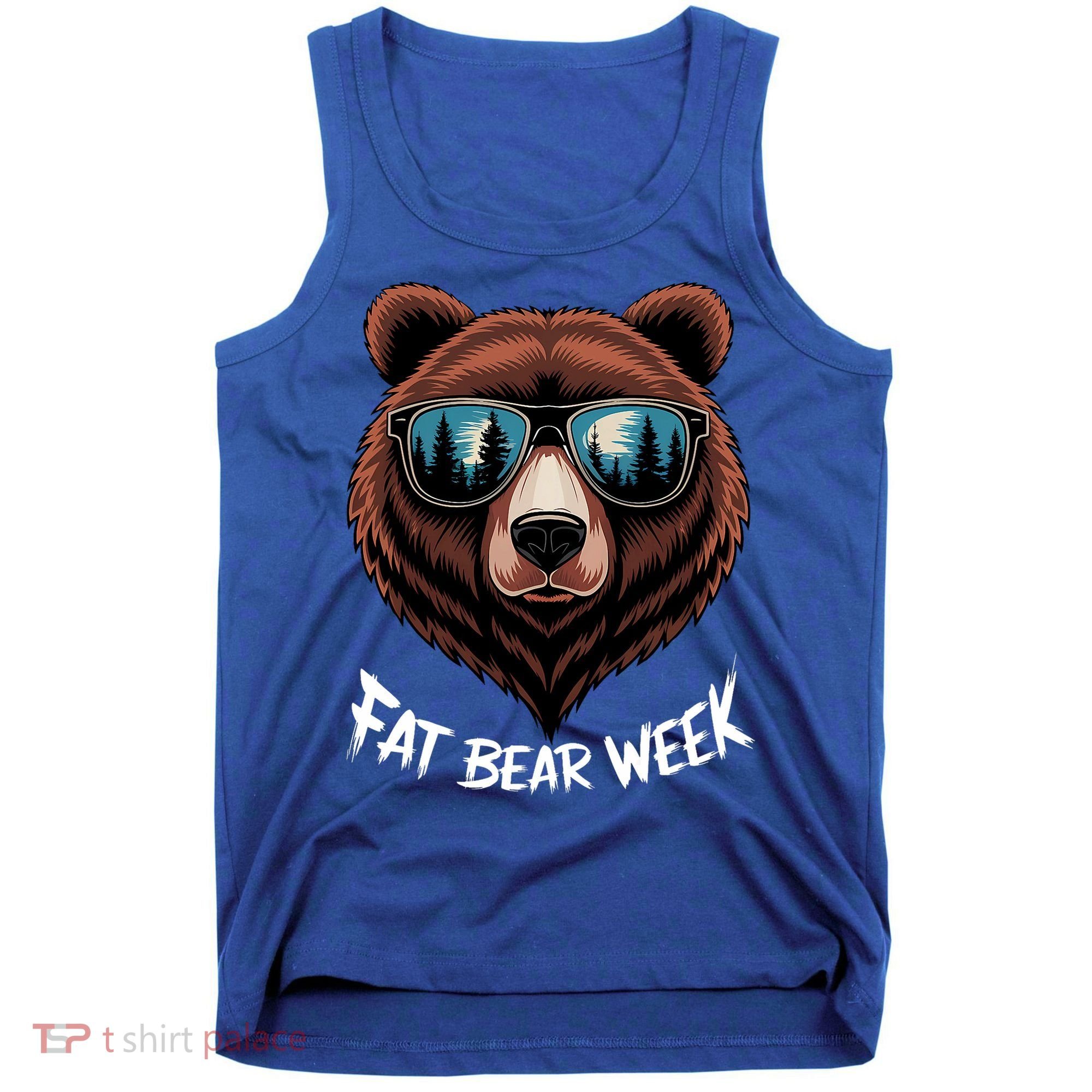 Fat Bear Week Retro Bear Sunglasses Nature Lovers Tank Top