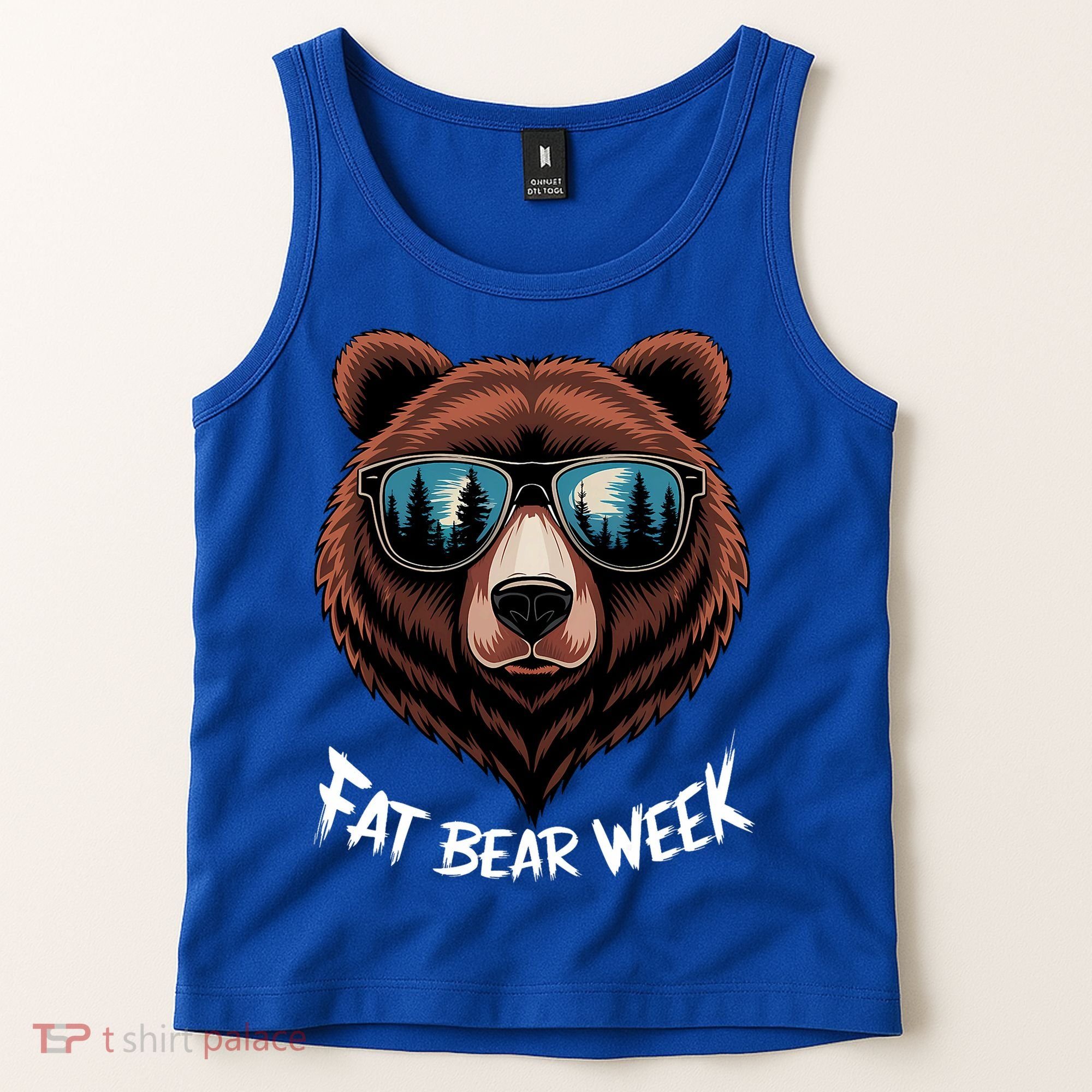 Fat Bear Week Retro Bear Sunglasses Nature Lovers Tank Top