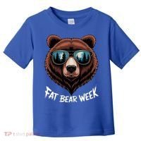Fat Bear Week Retro Bear Sunglasses Nature Lovers Toddler T-Shirt thumb 0