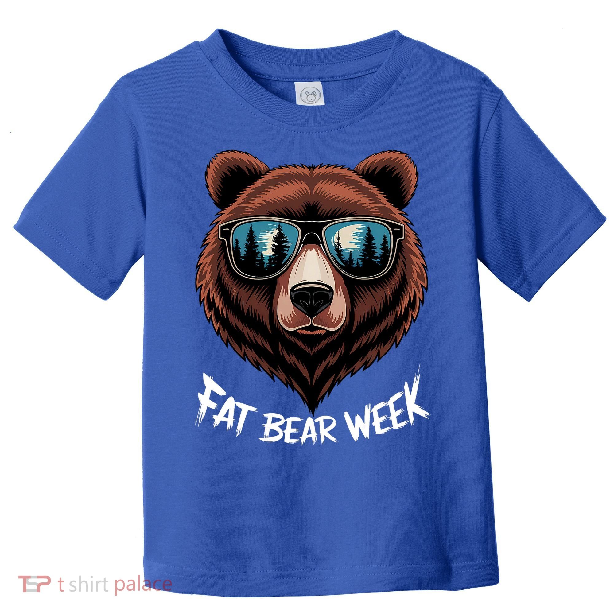 Fat Bear Week Retro Bear Sunglasses Nature Lovers Toddler T-Shirt