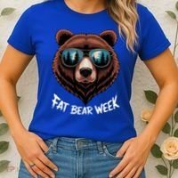 Fat Bear Week Retro Bear Sunglasses Nature Lovers Women's T-Shirt thumb 2