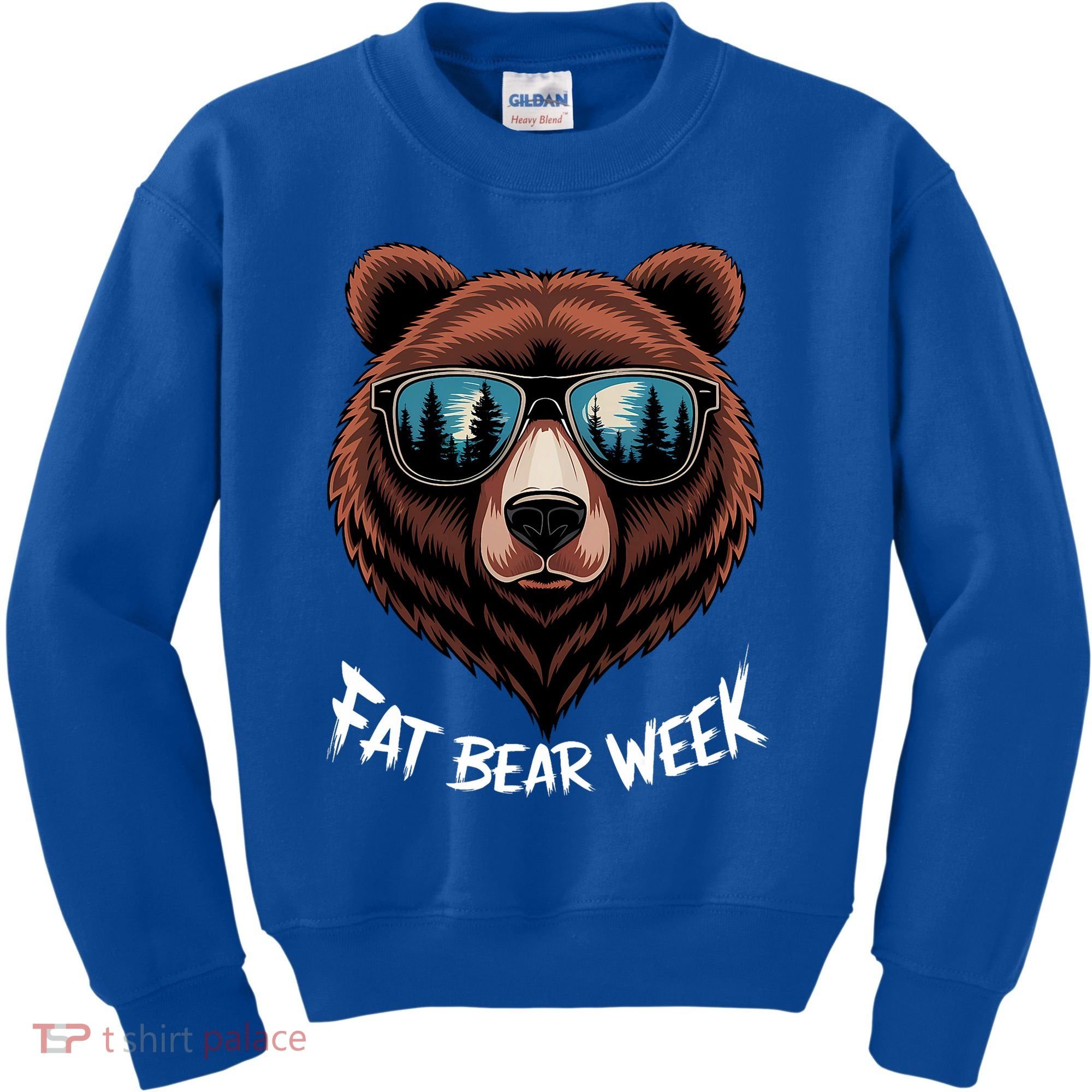 Fat Bear Week Retro Bear Sunglasses Nature Lovers Kids Sweatshirt
