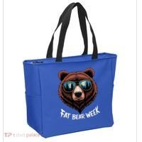 Fat Bear Week Retro Bear Sunglasses Nature Lovers Tote Bag thumb 2