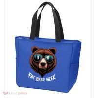Fat Bear Week Retro Bear Sunglasses Nature Lovers Tote Bag thumb 3