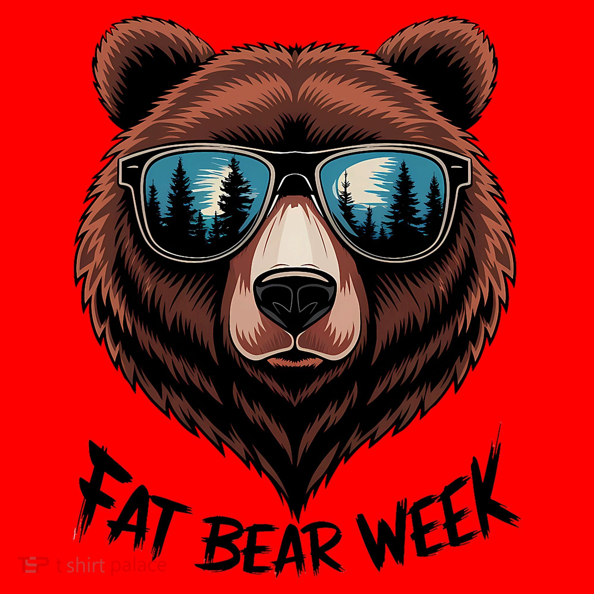 Fat Bear Week Retro Bear Sunglasses Nature Lovers Santa Hat