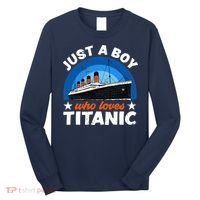 For Boys Who Just Love The RMS Titanic Long Sleeve Shirt thumb 0