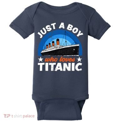For Boys Who Just Love The RMS Titanic Baby Bodysuit