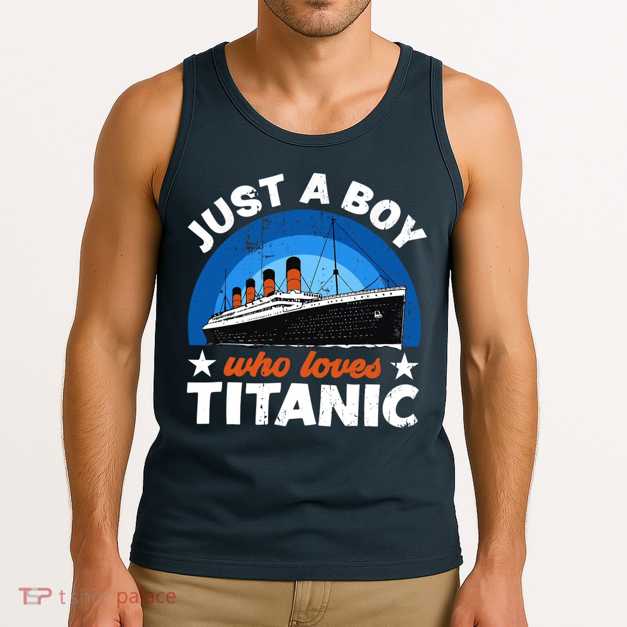 For Boys Who Just Love The RMS Titanic Tank Top