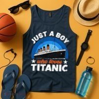 For Boys Who Just Love The RMS Titanic Tank Top thumb 4