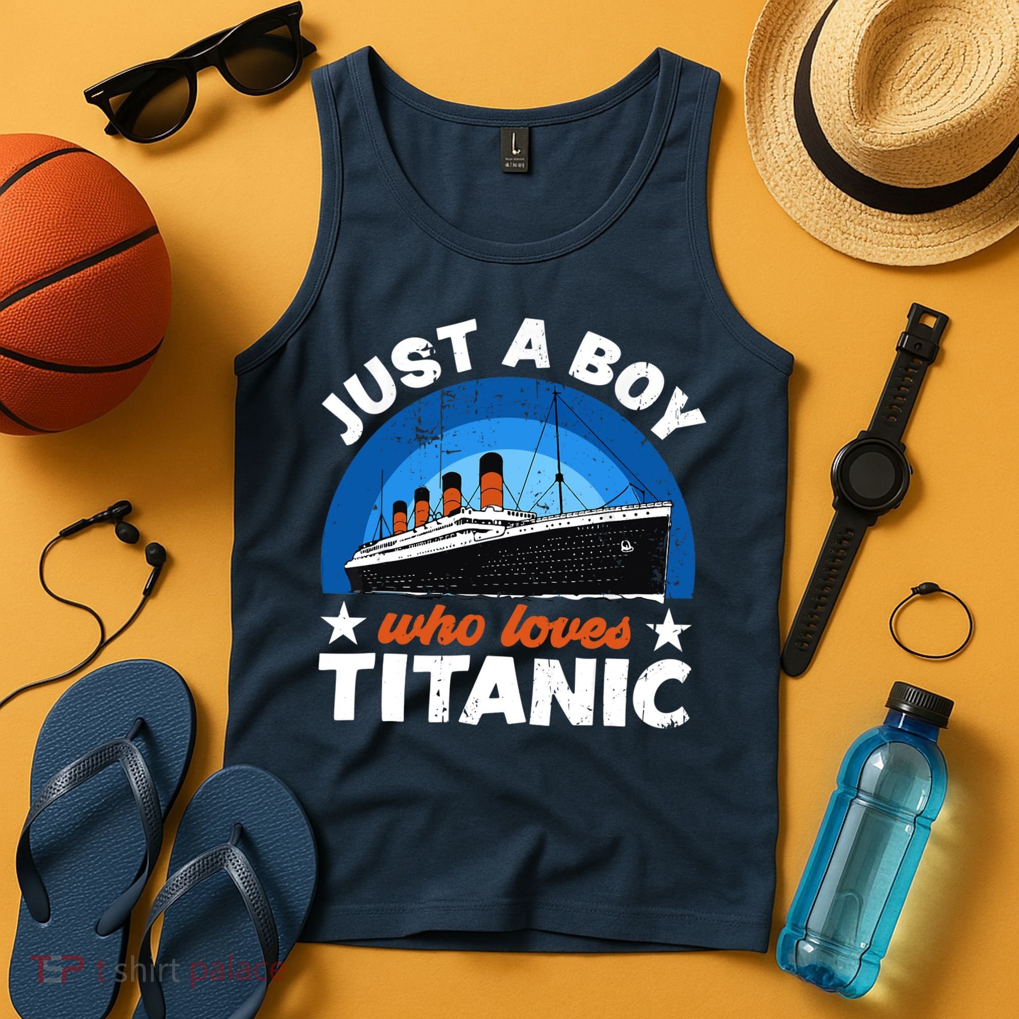 For Boys Who Just Love The RMS Titanic Tank Top