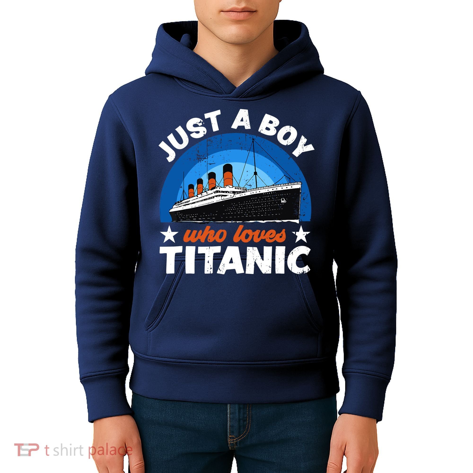 For Boys Who Just Love The RMS Titanic Kids Hoodie