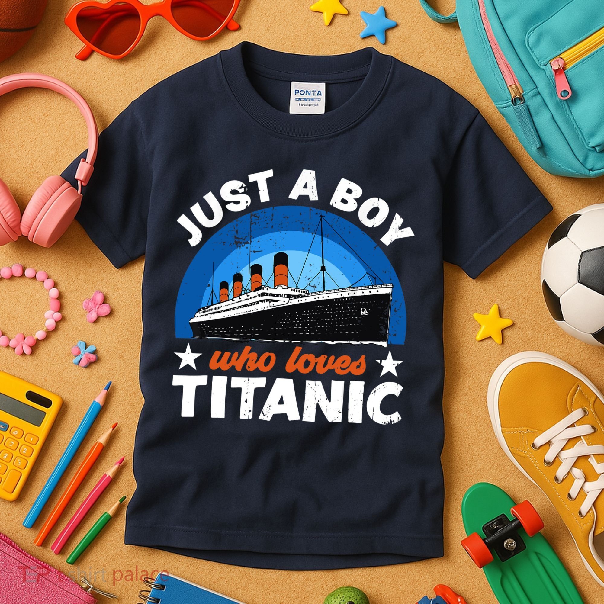 For Boys Who Just Love The RMS Titanic Kids T-Shirt