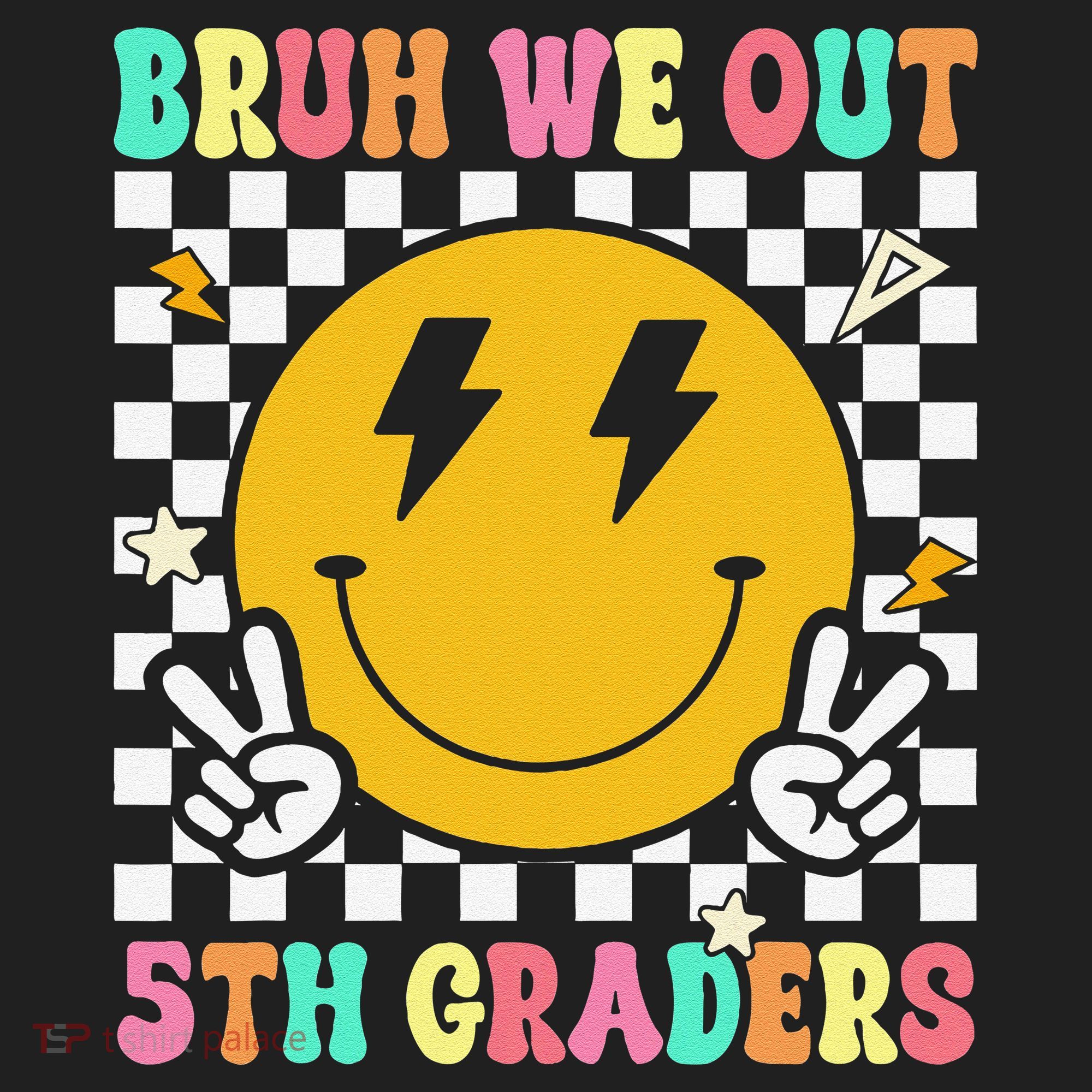 Funny Bruh We Out 5th Graders Fifth Grade Last Day of Beanie
