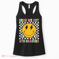 Funny Bruh We Out 5th Graders Fifth Grade Last Day of Women's Tank Top thumb 0
