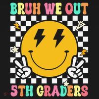 Funny Bruh We Out 5th Graders Fifth Grade Last Day of Women's Tank Top thumb 5