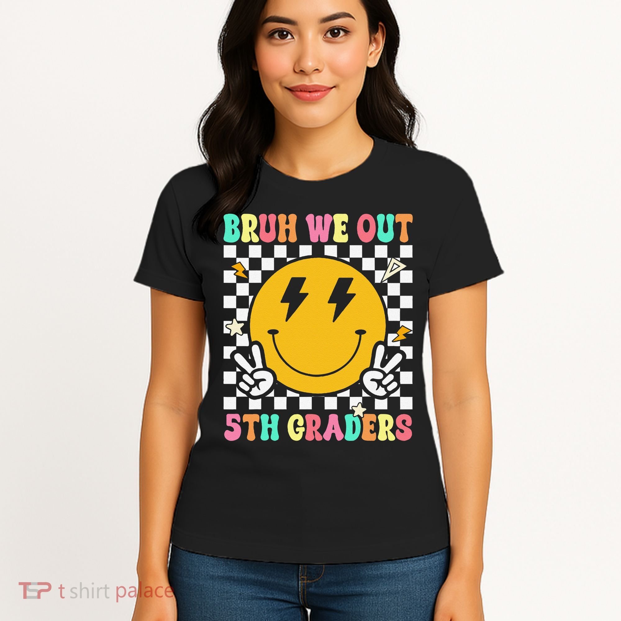 Funny Bruh We Out 5th Graders Fifth Grade Last Day of Women's T-Shirt