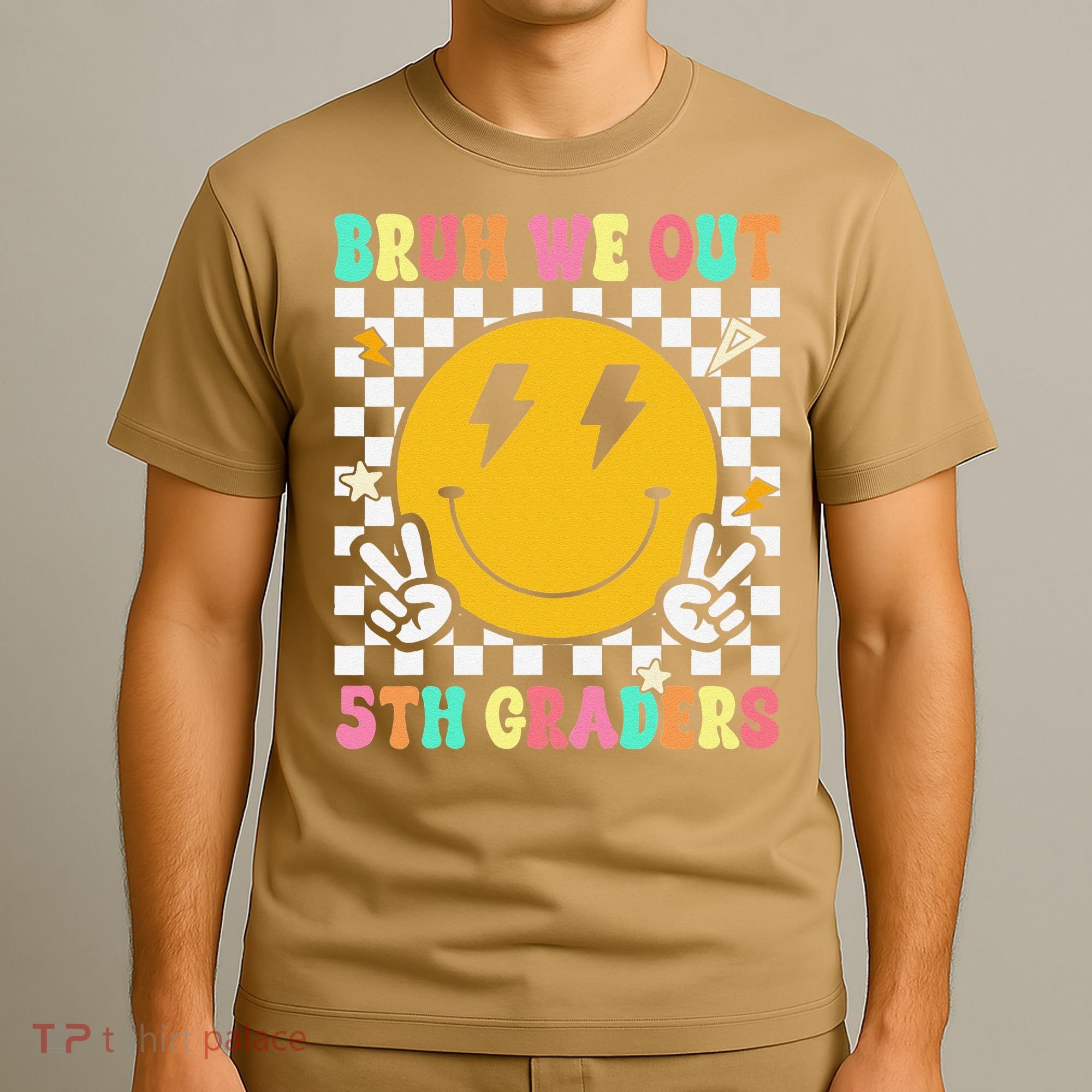 Funny Bruh We Out 5th Graders Fifth Grade Last Day of T-Shirt