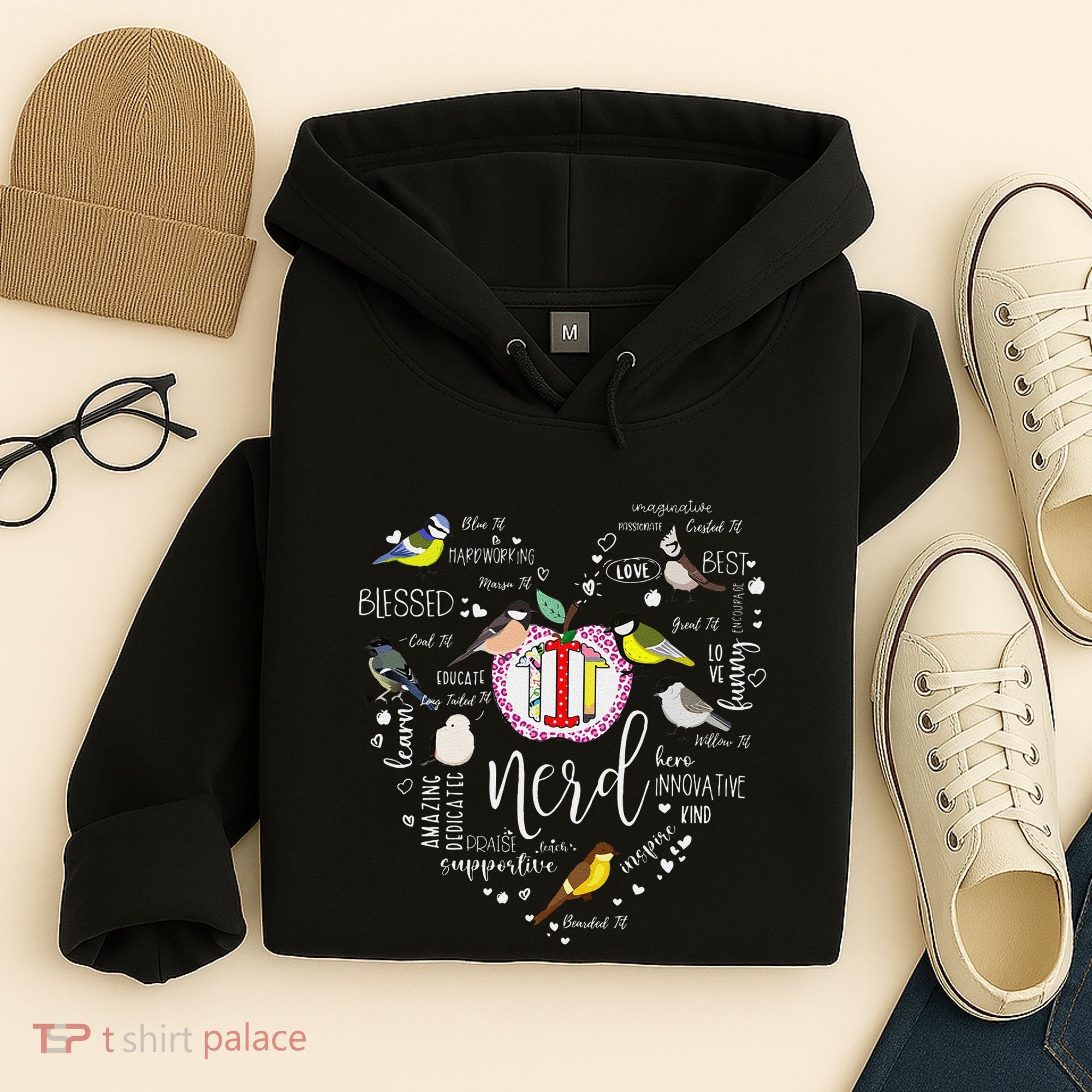 Funny Bird Watching Tits Women Tit Nerd Birder Birdwatching Hoodie