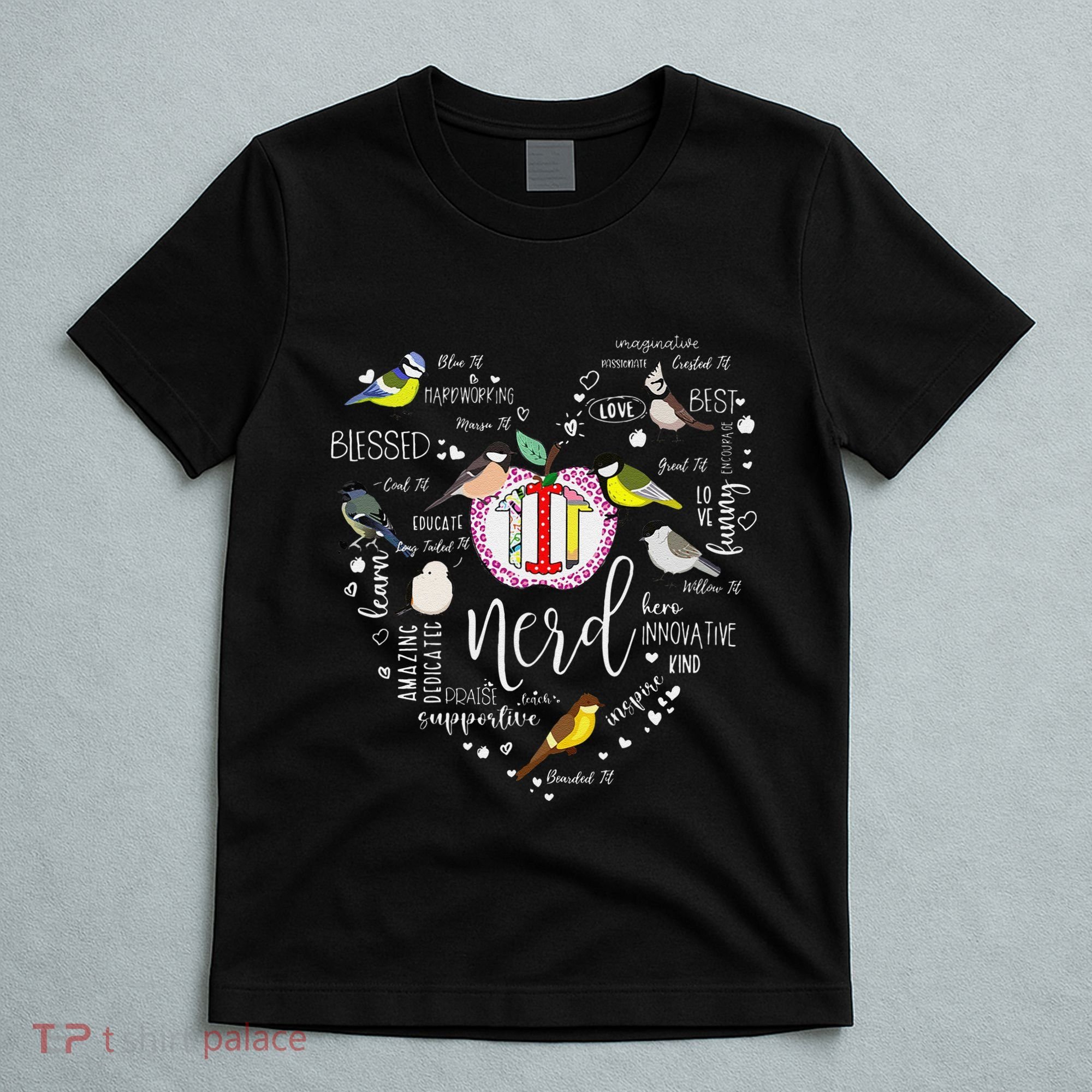 Funny Bird Watching Tits Women Tit Nerd Birder Birdwatching T-Shirt
