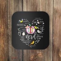 Funny Bird Watching Tits Women Tit Nerd Birder Birdwatching Coaster thumb 0