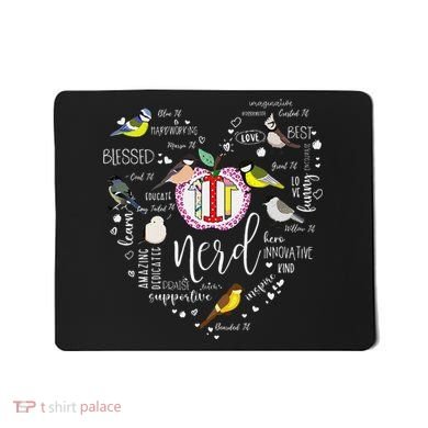 Funny Bird Watching Tits Women Tit Nerd Birder Birdwatching Mousepad