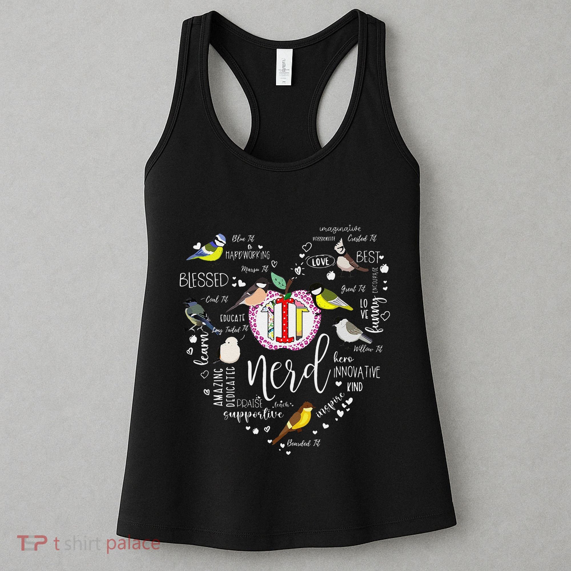 Funny Bird Watching Tits Women Tit Nerd Birder Birdwatching Women's Tank Top
