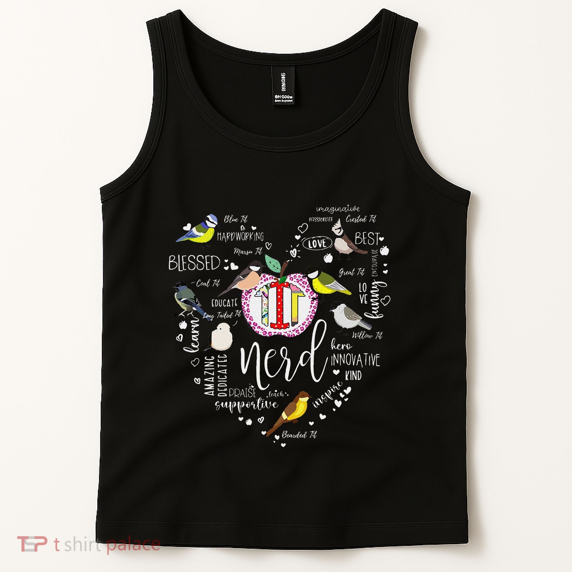 Funny Bird Watching Tits Women Tit Nerd Birder Birdwatching Tank Top