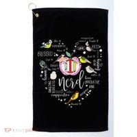 Funny Bird Watching Tits Women Tit Nerd Birder Birdwatching Golf Towel thumb 0