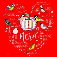Funny Bird Watching Tits Women Tit Nerd Birder Birdwatching Santa Hat thumb 1