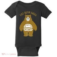 Fat Bear Week IM Not Fat IM Thick Baby Bodysuit thumb 0