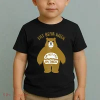 Fat Bear Week IM Not Fat IM Thick Toddler T-Shirt thumb 2