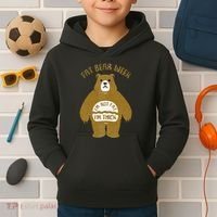 Fat Bear Week IM Not Fat IM Thick Kids Hoodie thumb 2