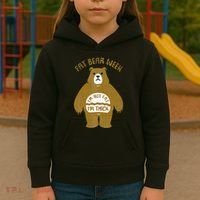 Fat Bear Week IM Not Fat IM Thick Kids Hoodie thumb 3