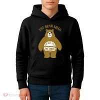 Fat Bear Week IM Not Fat IM Thick Kids Hoodie thumb 4