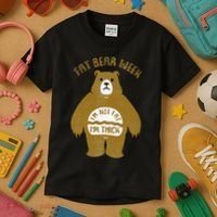 Fat Bear Week IM Not Fat IM Thick Kids T-Shirt thumb 3