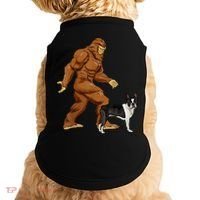 Funny Bigfoot Walking Boston Terrier Sasquatch Dog Doggie Tank thumb 0