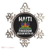 Freedom Began With Us Happy Haitian Flag Day Haiti Flag Ornament thumb 0