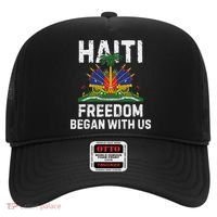 Freedom Began With Us Happy Haitian Flag Day Haiti Flag Hat thumb 0