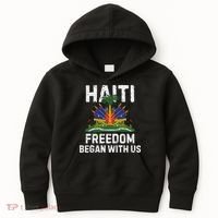 Freedom Began With Us Happy Haitian Flag Day Haiti Flag Kids Hoodie thumb 0