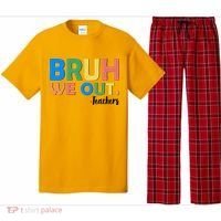 Funny BRUH We Out Teachers Schools Out Pajama Set thumb 0
