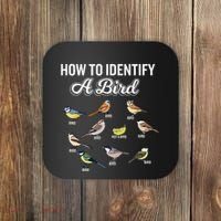 Funny Bird Watcher How To Identify A Bird Unique Birder Coaster thumb 0