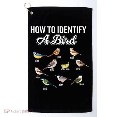 Funny Bird Watcher How To Identify A Bird Unique Birder Golf Towel