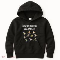 Funny Bird Watcher How To Identify A Bird Unique Birder Kids Hoodie thumb 0