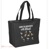 Funny Bird Watcher How To Identify A Bird Unique Birder Tote Bag thumb 2