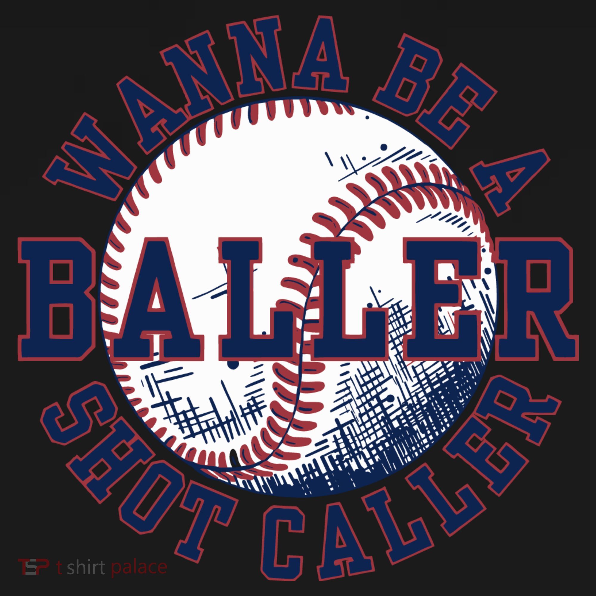Funny Baller Wanna Be A Shot Caller Baseball Player Backpack