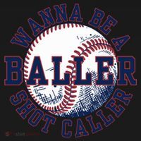 Funny Baller Wanna Be A Shot Caller Baseball Player Toddler Hoodie thumb 2